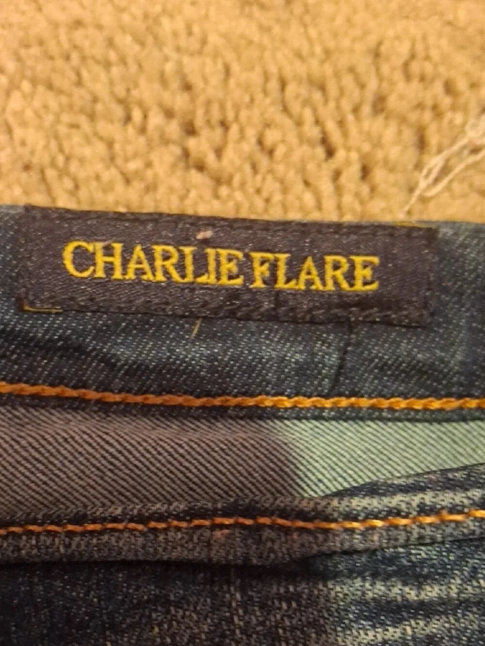 Lucky Brand Men's Dark Blue Relaxed Flare Jeans
